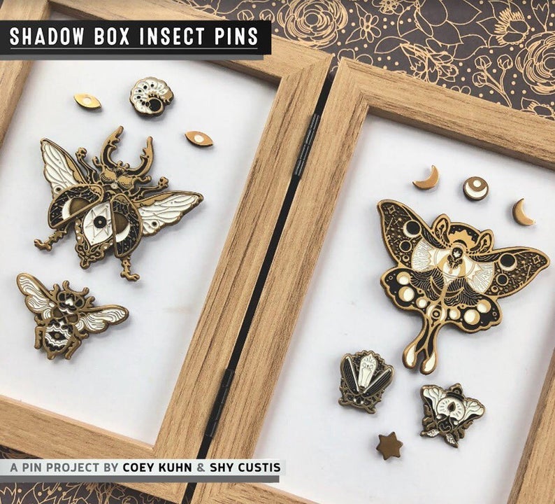 Shadowbox Insects: PIN SAMPLES! by CoeyKuhn on DeviantArt